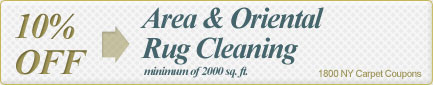 Cleaning Coupons | 10% off area rug cleaning | 1800 NY Carpet